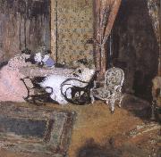 Edouard Vuillard Three women in the sitting room oil painting
